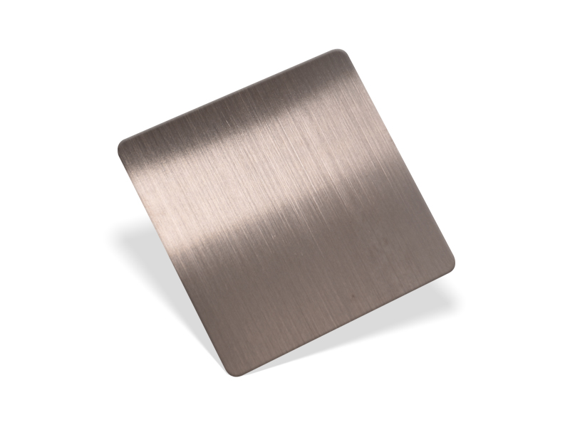 Stainless steel bronze color sheet brushed