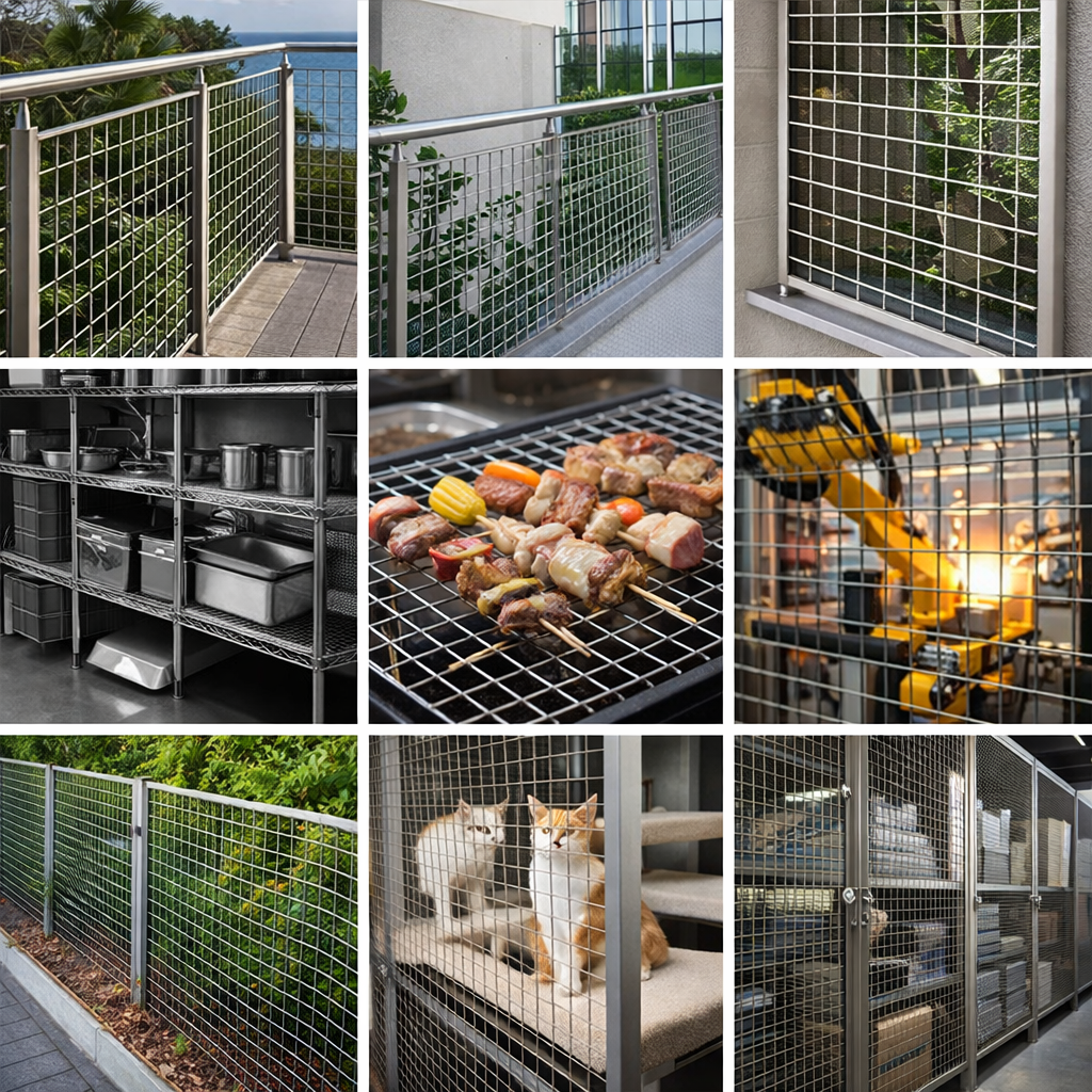 Stainless Steel TIG Welded Square Wire Mesh Panel
